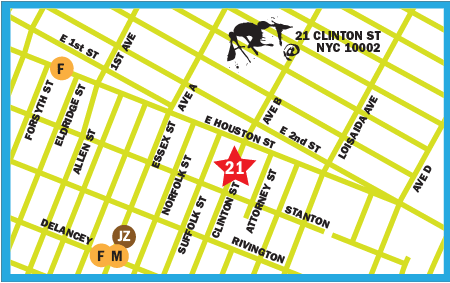 map to 21 Clinton St.