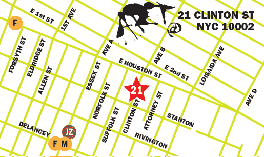Map to 21 Clinton Street